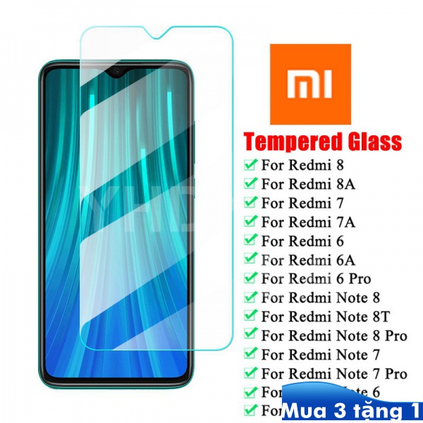 Kính cường lực Xiaomi Redmi Note 10/Note 9/Note 8/Note7/Pro/Mi 11 lite/10T/9T/9C/9A/9s/8A/9...Full màn KINGKONG Nano H9+