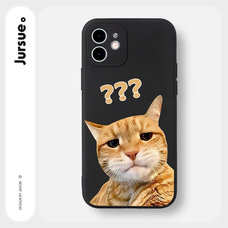 Ốp lưng JURSUE hoạt hình cặp đôi dễ thương đẹp Cho iPhone 14 13 12 11 Pro Max SE 2020 X XR XS 8 7 ip 6S 6 Plus kute Y2368