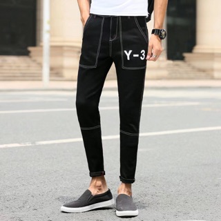 612. Quần JEAN Nam Đen chỉ viền trắng, thời trang hiện đại hot nhất hiện nay . Size : 27-34