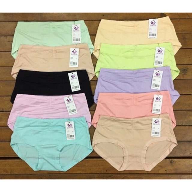 Combo 5 quần lót nữ cotton lụa nhún trước 5509
