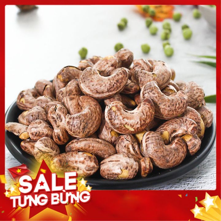 Hạt điều nguyên vị túi zíp loại a cồ  500g, hương vị thơm ngon không hôi dầu