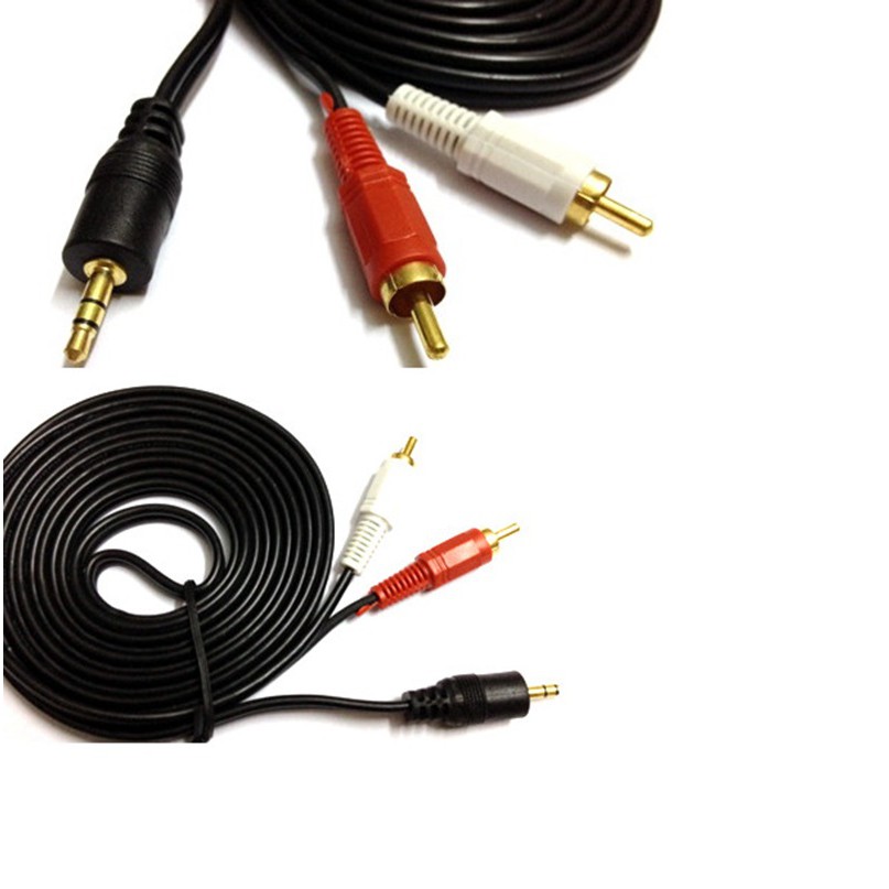 dây âm thanh 3.5mm ra 2 đầu av 1.5 mét / 3 mét