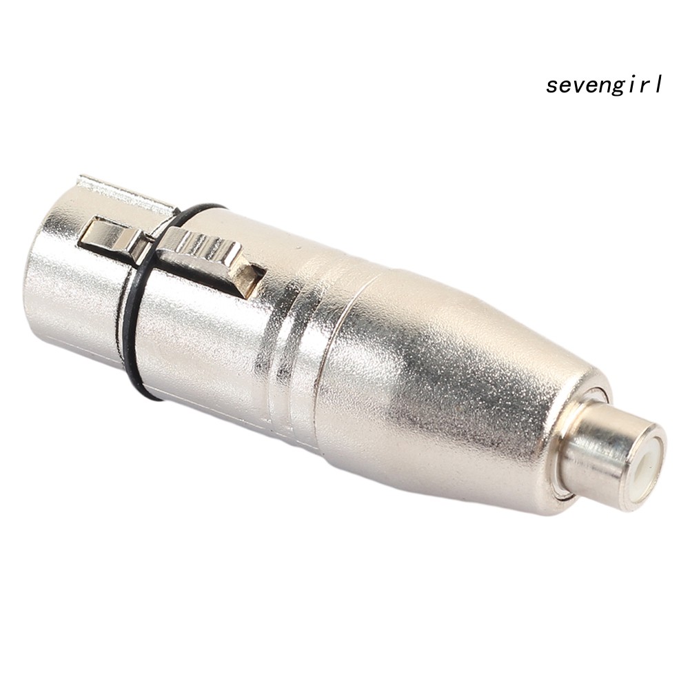 1 Đầu Nối Chuyển Đổi XLR 3 Cực Sang RCA Bằng Hợp Kim Kẽm
