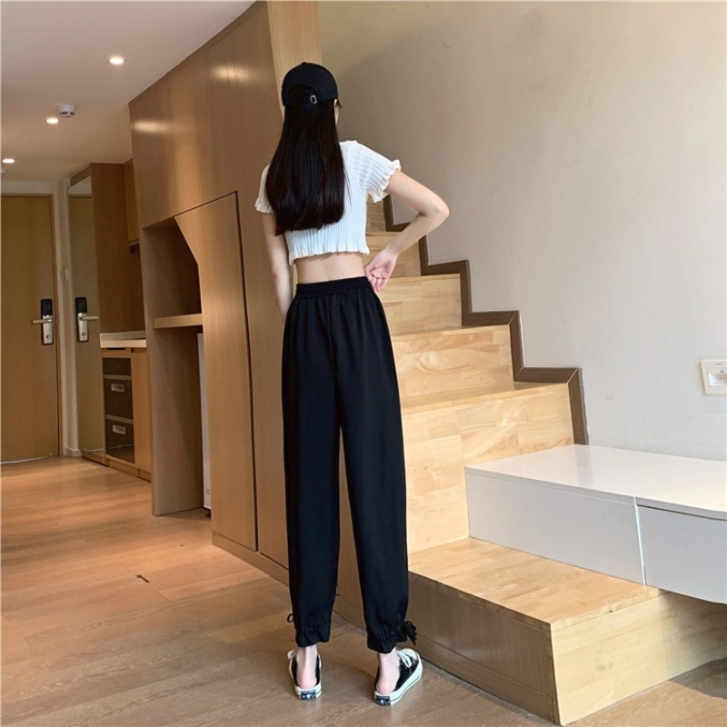 Quần Thể Thao Nữ Dài Lưng Cao Thời Trang Hàn | BigBuy360 - bigbuy360.vn