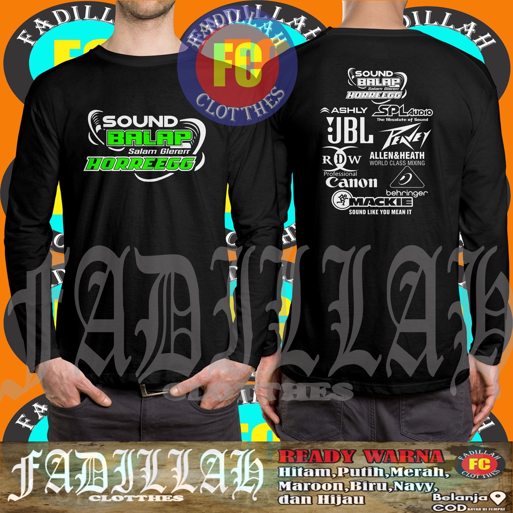 Áo Thun Tay Dài In Chữ Horeeg Full Sound Racing Trẻ Trung Cá Tính
