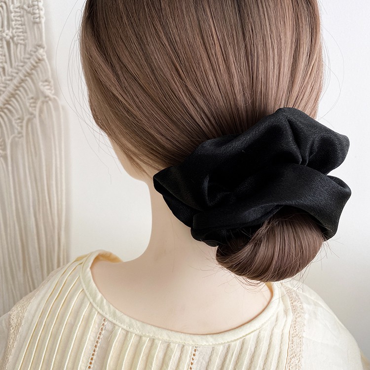 Cột tóc Vải Scrunchies - dây buộc tóc vải các màu vintage ảnh thật