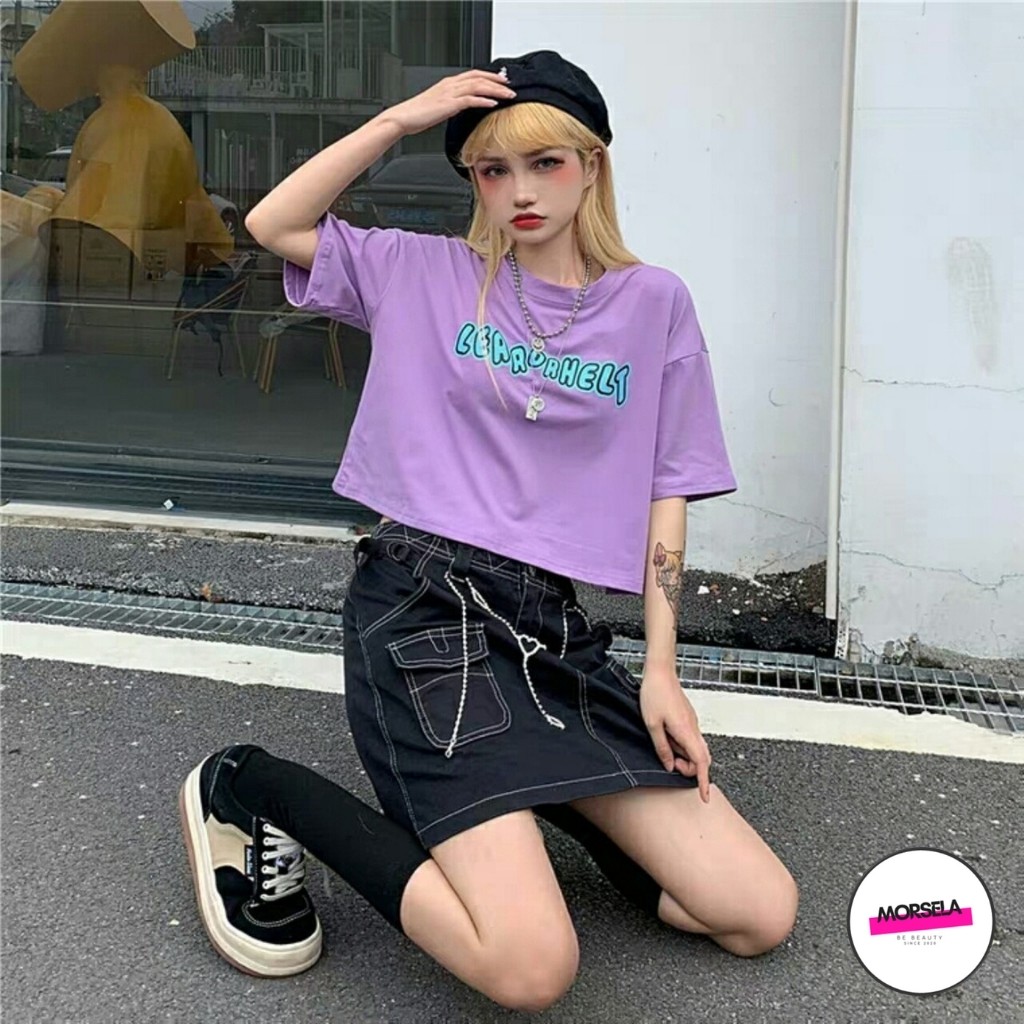 Áo croptop rộng tay lỡ ERRORIST chất cotton TIXI cá tính - Áo croptop nữ rộng - Morsela | BigBuy360 - bigbuy360.vn