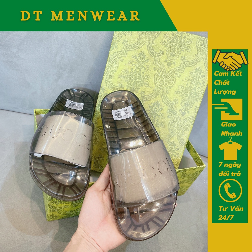 Dép Gc Quai Trong . Dép Gc Quai Ngang Trong Suốt Nam Nữ Chất Liệu Cao Su Dẻo Cao Cấp DT STORE MENWEAR