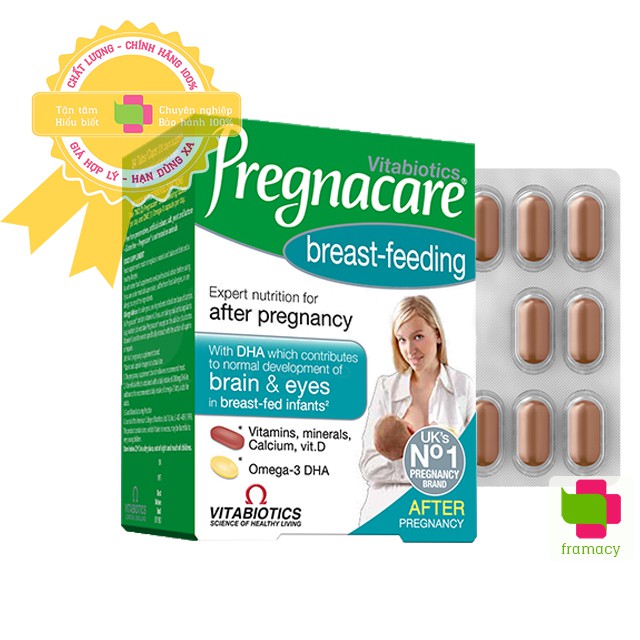 Vitamin tổng hợp Pregnacare Breastfeeding, Anh (84 viên) giúp lợi sữa và tăng cường đề kháng cho mẹ cho con bú sau sinh