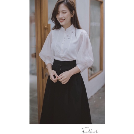 Áo sơ mi trắng công sở Maysi Store size S Full Box