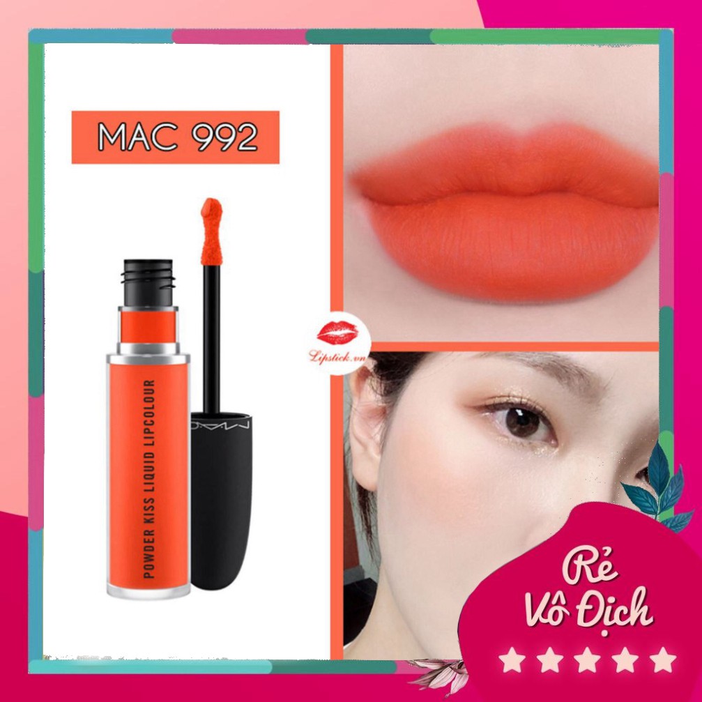 [Bán-Giá-Gốc] ❤️Hàng Mới về❤️ Chính Hãng Son Mac Kem POWDER KISS LIQUID LIPCOLOUR. Độ chuẩn màu cao, không phụ thuộc nhi