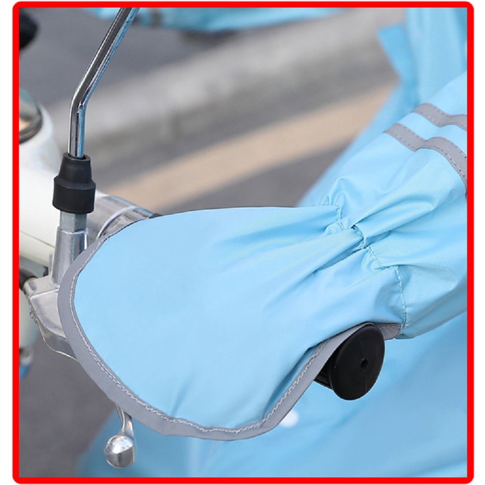 Áo mưa MĂNG TÔ có phản quang, có kính che mặt chất dày dặn, đi mưa không lo bị nước bắn vào mặ