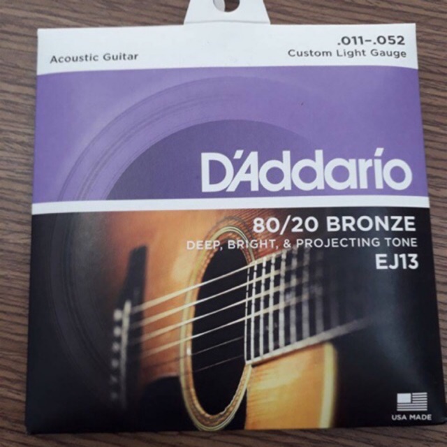 Dây đàn guitar acouctics Daddario Photphor Bronze 80/20 các loại