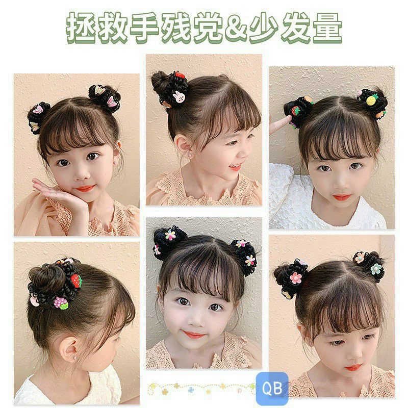 Dây búi tóc đính charm tạo kiểu cho bé.