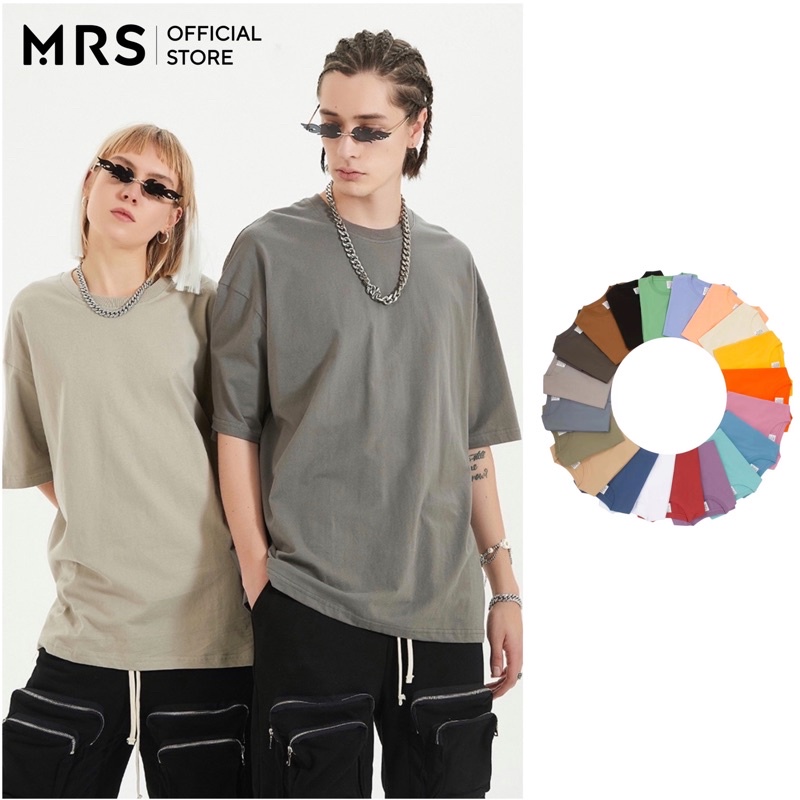 Áo phông nam nữ trơn đơn màu oversize - phôi áo in ấn localbrand