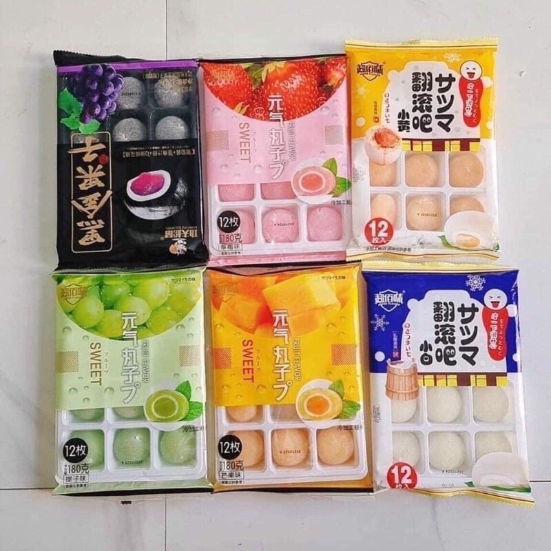 Bánh MOCHI KEM LẠNH 💖FREESHIP💖 Mochi nhật mỗi gói 12 chiếc bánh thơm ngon
