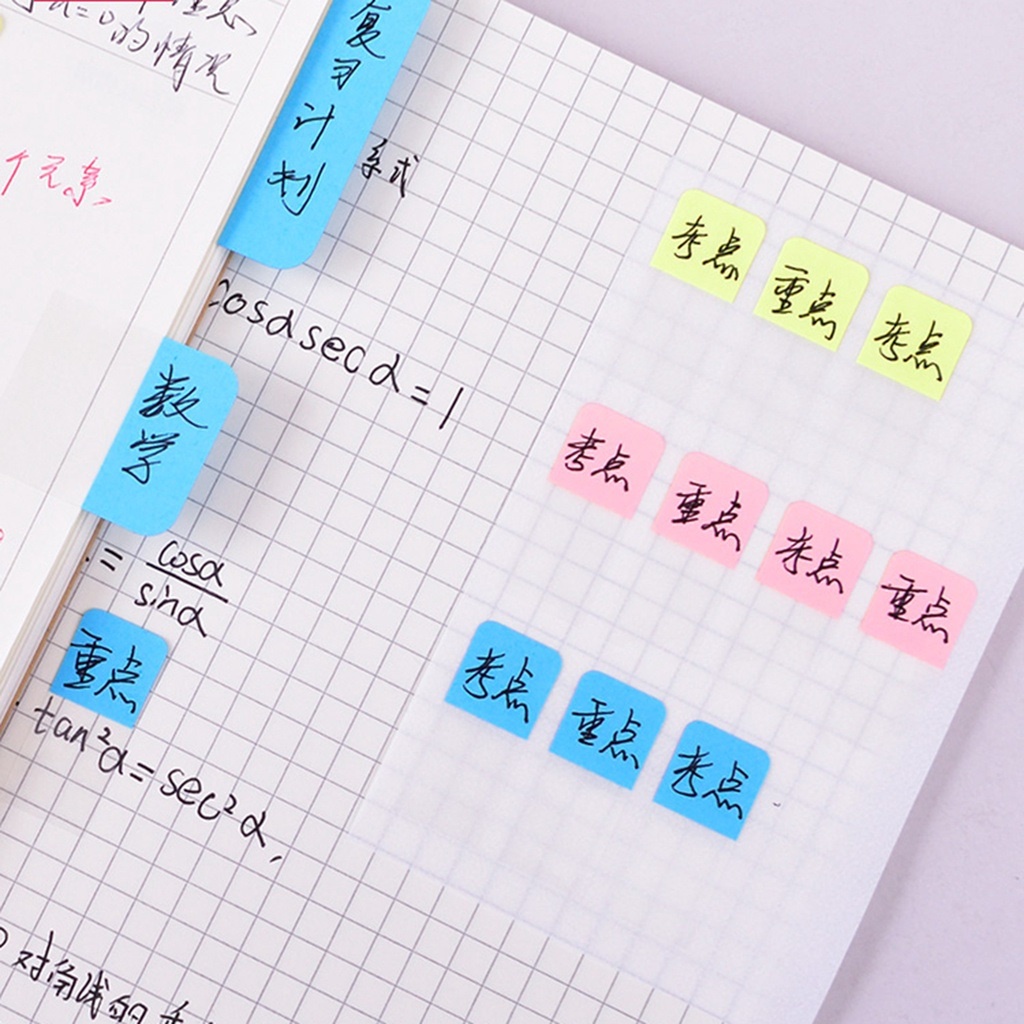 Hình Dán Ghi Chú Đánh Dấu Trang Sách 3 Màu Tiện Dụng