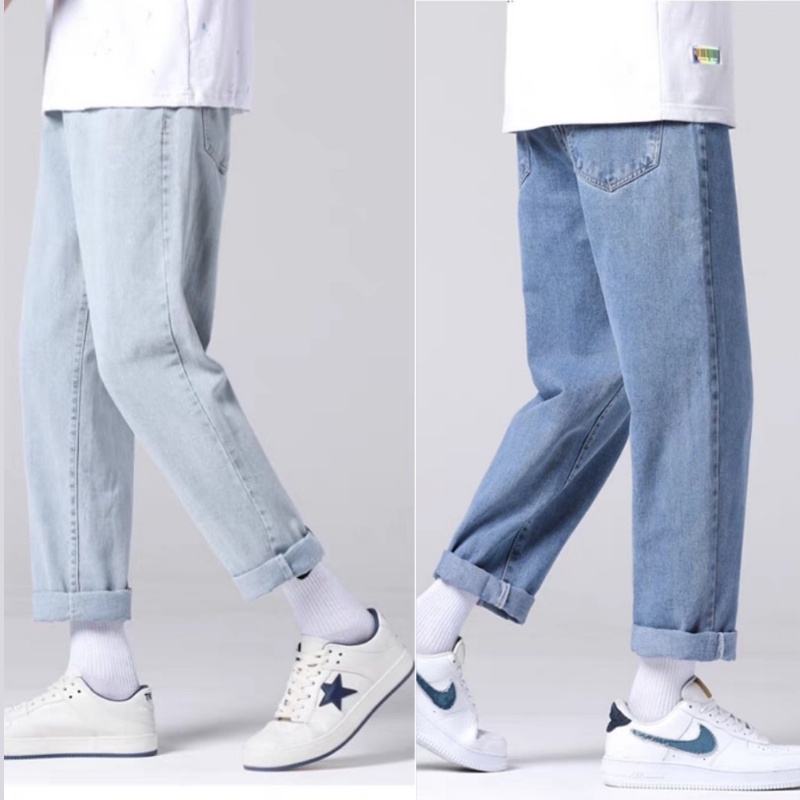 Quần Jean nam-nữ, Mẫu Quần Jeans baggy xám ống suông, rộng, hottrend 2022-Trend Clothing!
