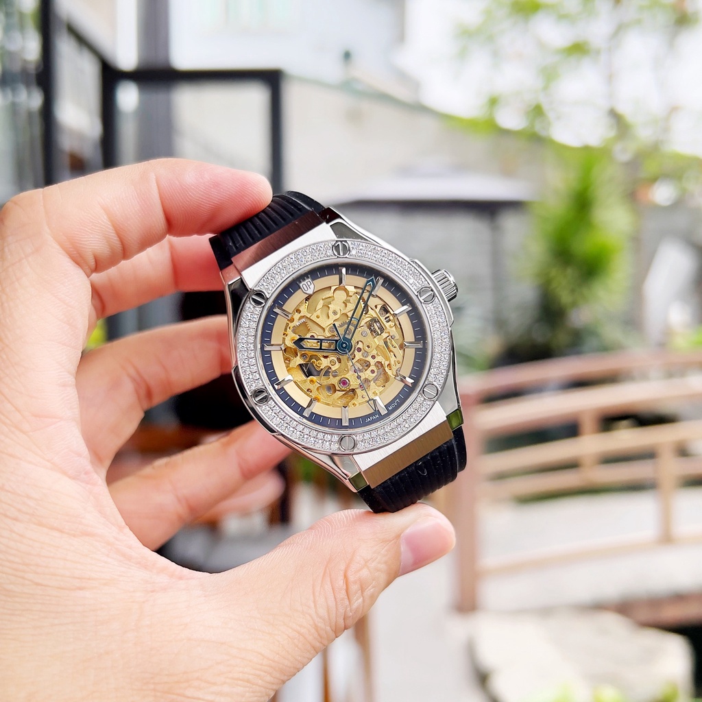 Đồng hồ nam chính hãng Olym Pianus OP990-45 OP990-45.24 OP990-45.24ADGS-GL đen