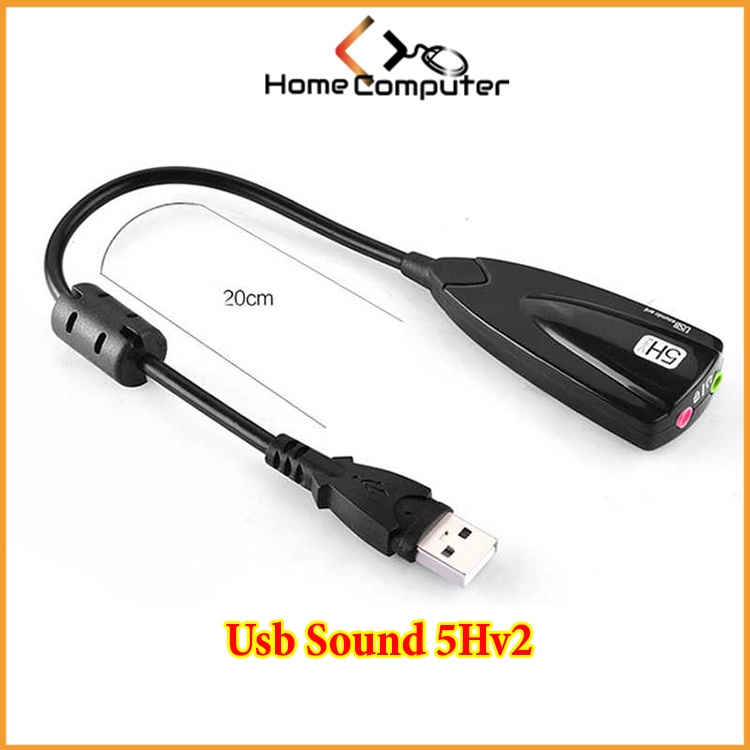 Cáp chuyển đổi, Cáp Usb sound 5h. Biến Cổng usb Thành Jack tai nghe, loa giá tốt,bh 6 tháng - Home.mall