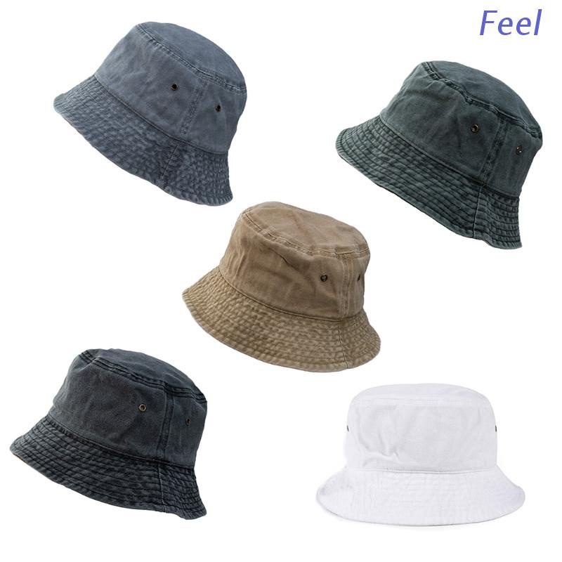 Mũ Bucket Vải Jean Lót Bên Trong Thời Trang Mùa Hè Cho Nam Và Nữ