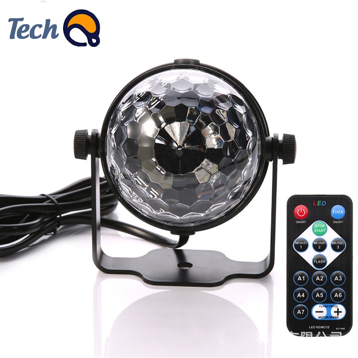 Đèn Nháy Led Trang Trí Sân Khấu Xoay 7 Màu Cảm Biến Nhạc Tặng kèm điều khiển | BigBuy360 - bigbuy360.vn