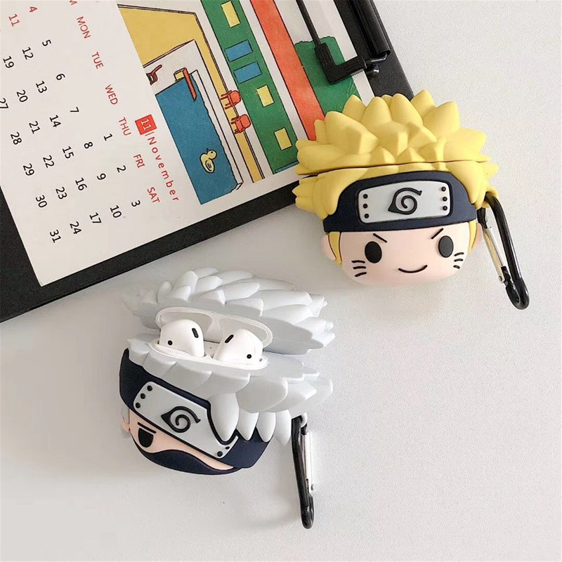 Vỏ Bảo Vệ Hộp Đựng Tai Nghe Hình Naruto Cho Airpods 1 / 2