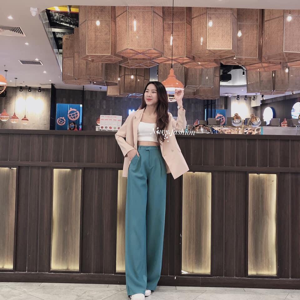 Quần Ống Suông , ống rộng nữ dáng dài , cạp cao vải đẹp loại 1 | BigBuy360 - bigbuy360.vn