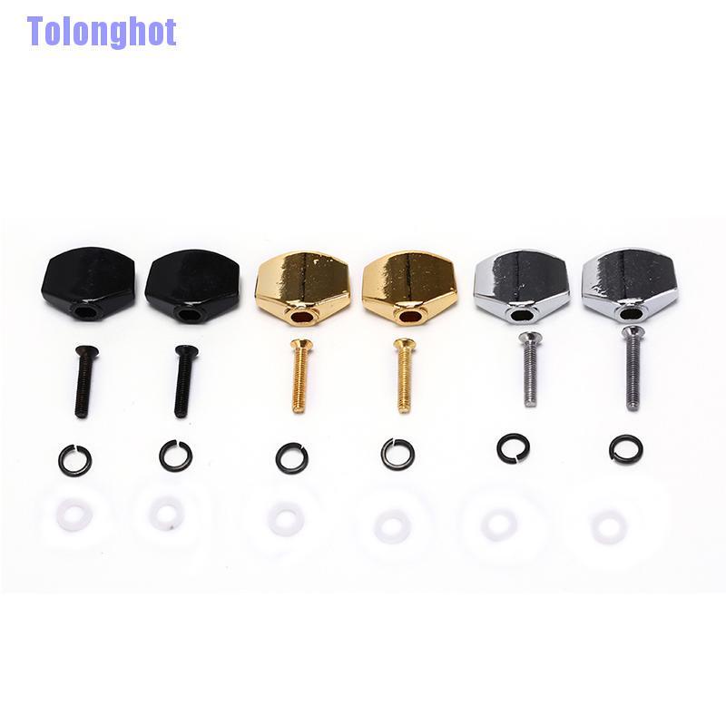 Tolonghot> 2Pcs Guitar Tuning Machine Heads Knob Metal Buttons Machine Tuner Knobs