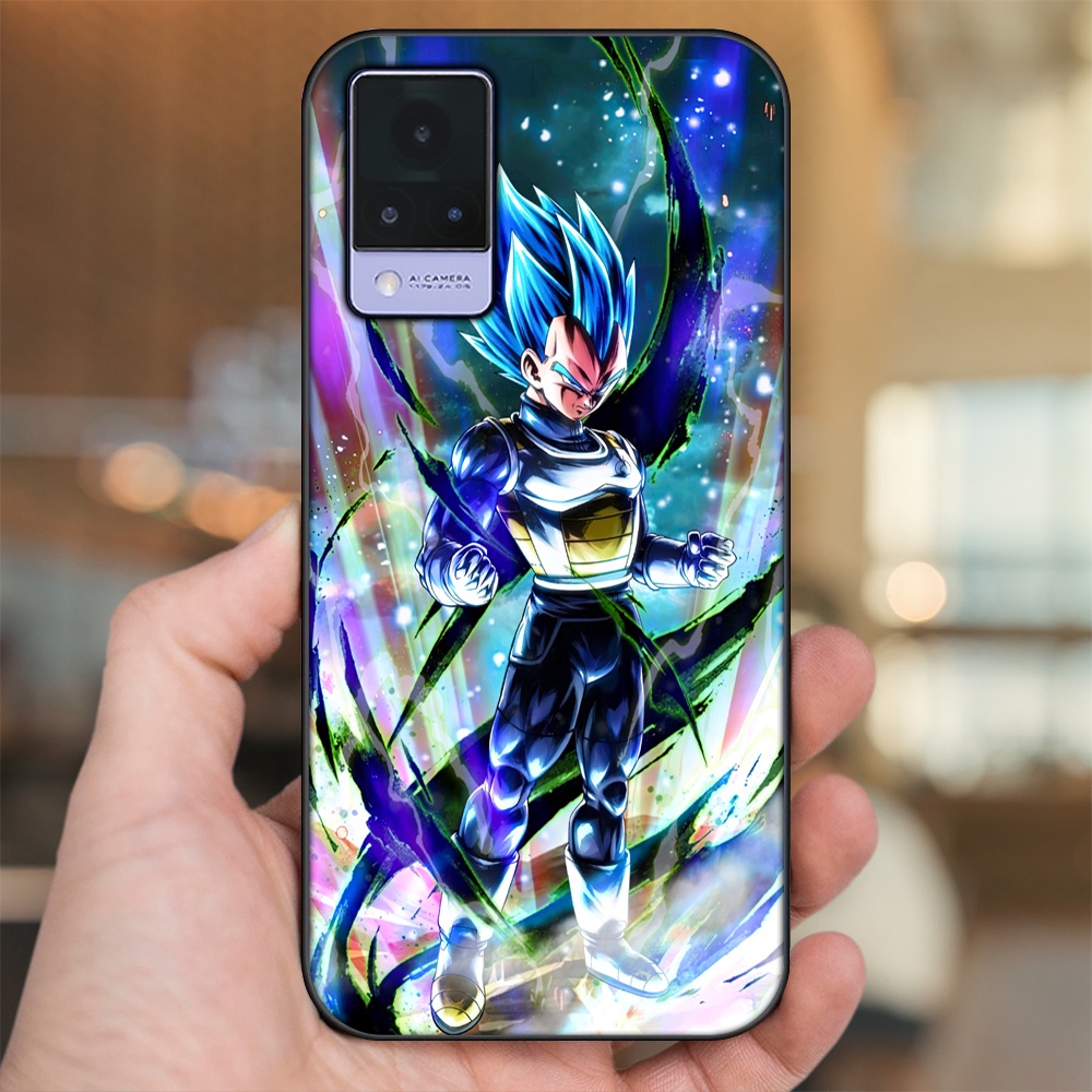 Ốp lưng Vivo V21 viền đen in hình Vegeta Dragon Ball