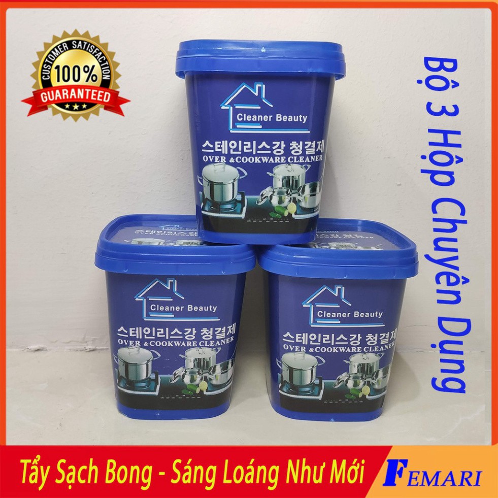 [ Hàng Nhập Xịn ] Bột Tẩy Xoong Nồi - Bột tẩy rửa đa năng - Tẩy trắng nồi, chảo, sàn nhà tắm, bếp Hàn Quốc FEMARI