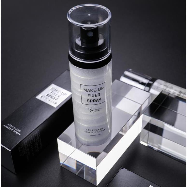 Xịt nhũ khóa trang điểm cố định lớp make up Star Flash Spray 8 Hours Wear Sena Beauty