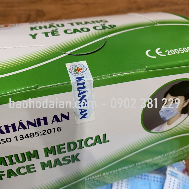 Khẩu trang y tế kháng khuẩn 4 lớp Khánh An - (hộp 50 cái)