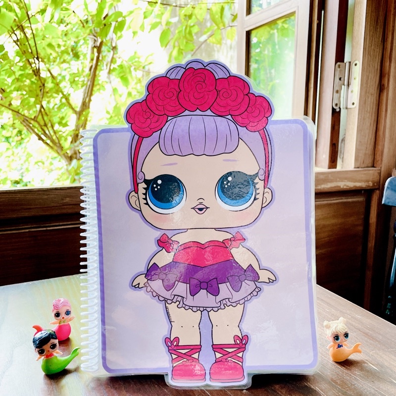 - Bộ sưu tập thời trang Lol suprise, học liệu thay quần áo búp bê, bóc dán montessori