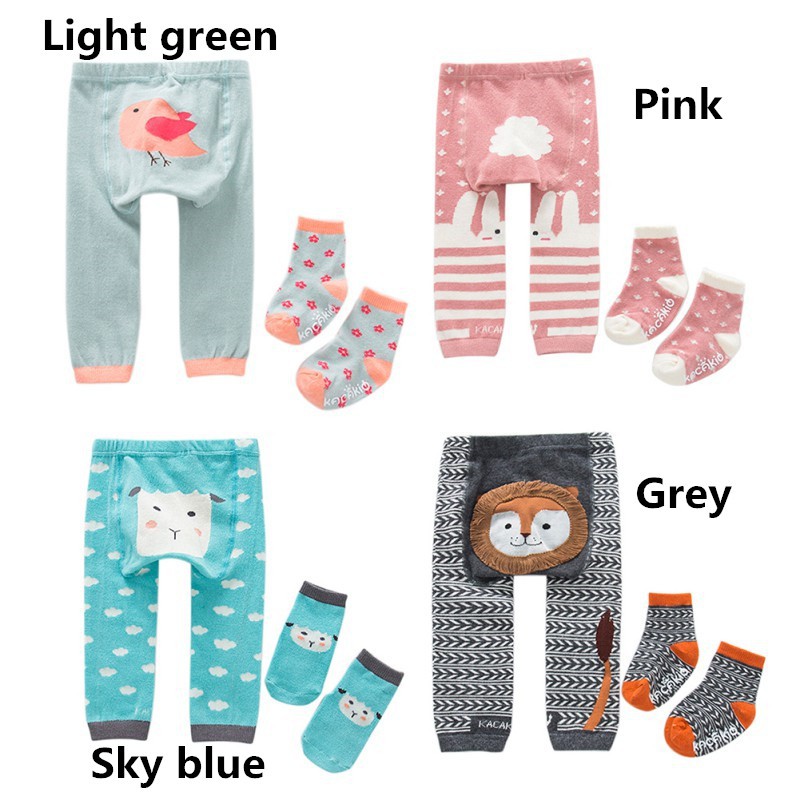 Quần dài + vớ thanh lịch đáng yêu cho bé