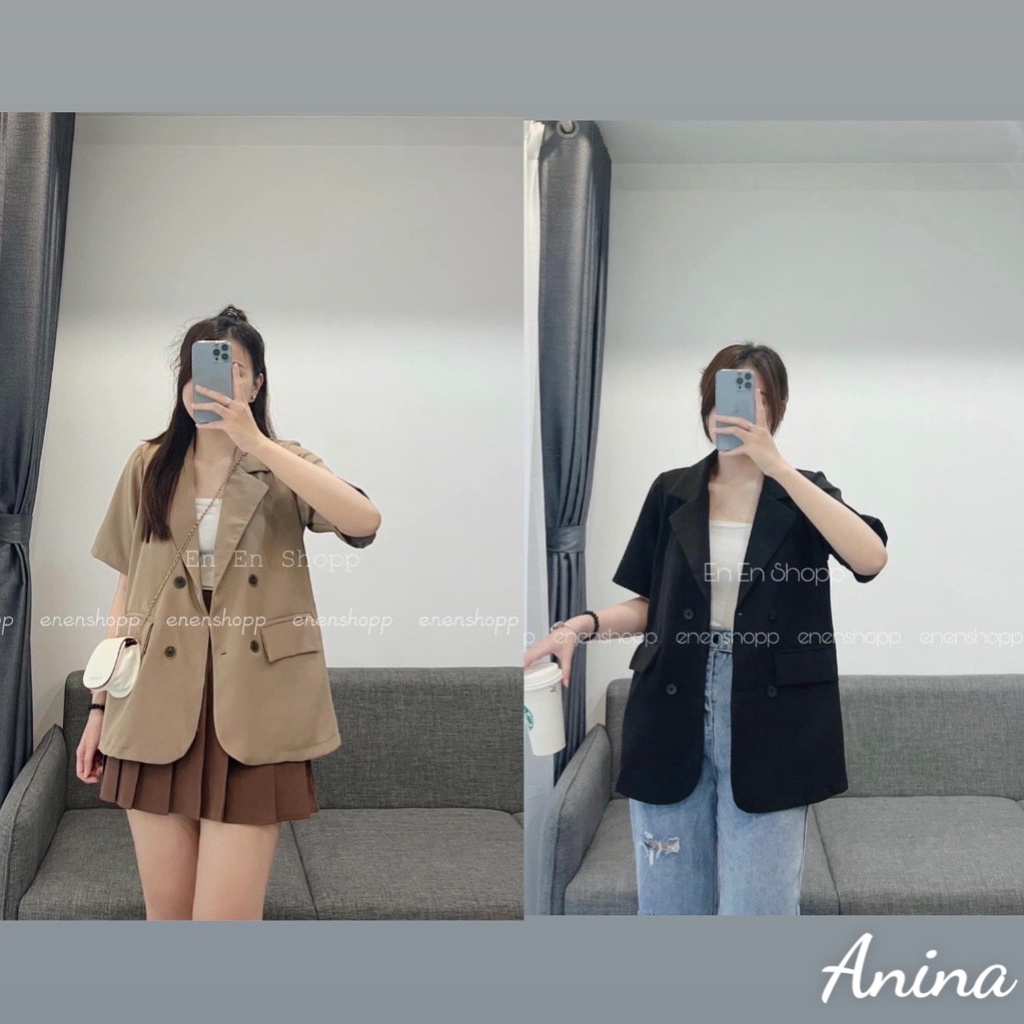 Áo  Vest Nữ  dáng xuông  cao cấp - Áo Blazer 4 màu sang chảnh  Vest01
