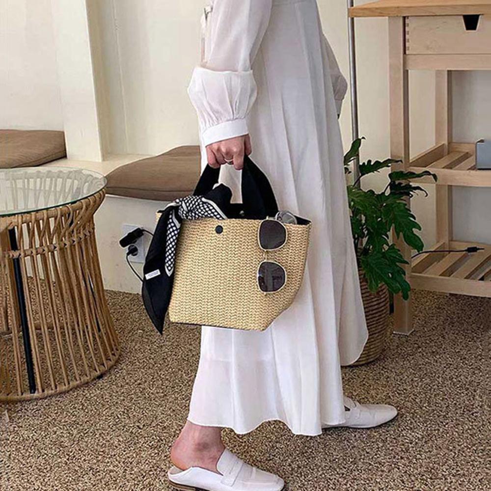 Túi Xách Đan Lát Thời Trang Biển Cho Nữ