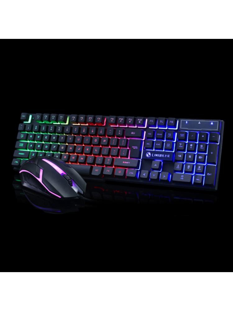 Bộ Bàn Phím + Chuột Gaming Quu Gtx300 104 Phím Có Đèn Nền Rgb