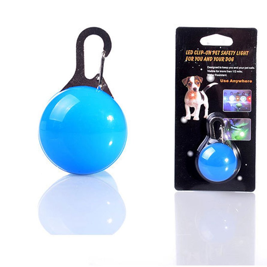 Vòng cổ hình tròn có đèn LED dễ thương cho thú cưng