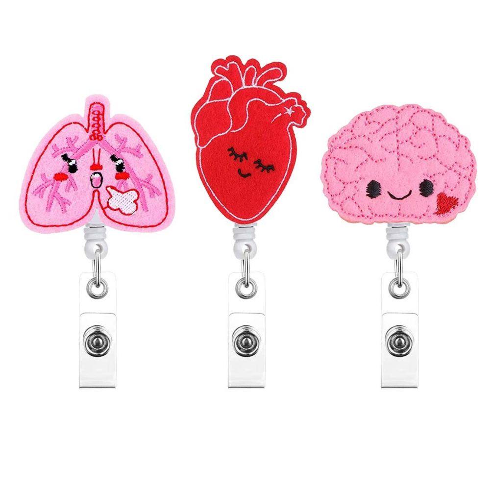 Kẹp Thêu Vải Nỉ Có Thể Thu Gọn Tiện Dụng Cho Y Tá / Bác Sĩ