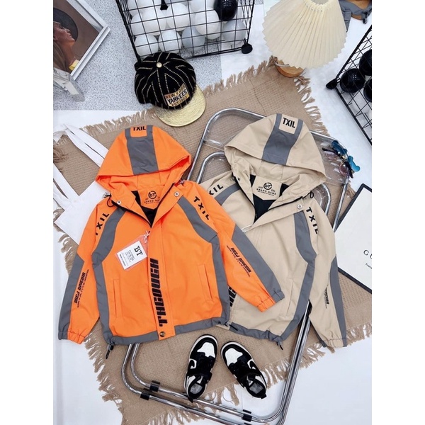 Áo gió thể thao 2 lớp bé trai - bé gái mặc đều đẹp