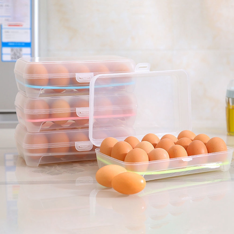Hộp bảo quản trứng trong tủ lạnh Bằng Nhựa Gồm 15 Ngăn Wu929-5511185
