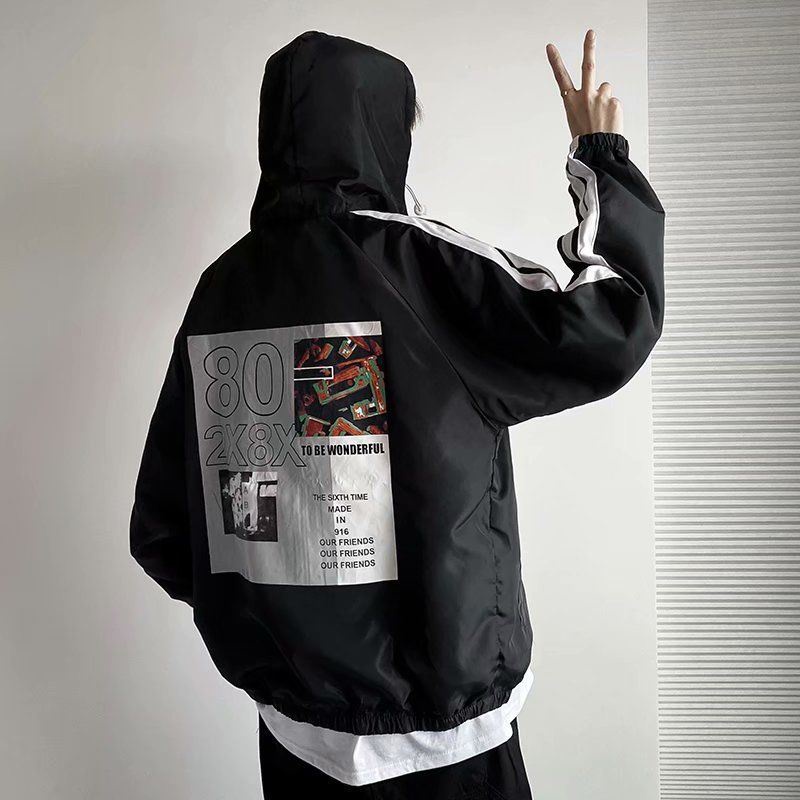 Áo Khoác Tay Dài Dáng Rộng Thời Trang Xuân Thu Trẻ Trung Cho Nam