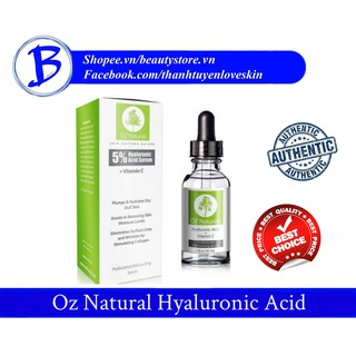 [AUTH] Serum cấp nước sáng da Oz Natural Hyaluronic Acid HA 30ml