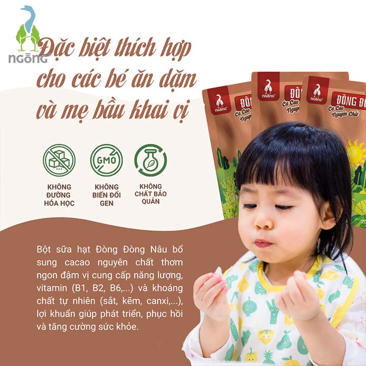 Bột Sữa Hạt Dinh Dưỡng Đòng Đòng Nâu Hộp 300gr