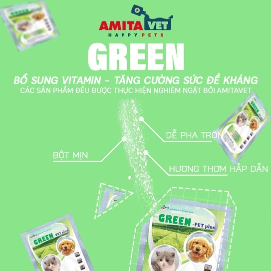 Bồi bổ cho chó mèo từ AMITAVET giúp chăm sóc thú cưng khỏe mạnh tăng súc đề kháng bổ gan với 9 sản phẩm hộp 35g