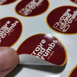 in sticker giấy cán nilon kháng nước