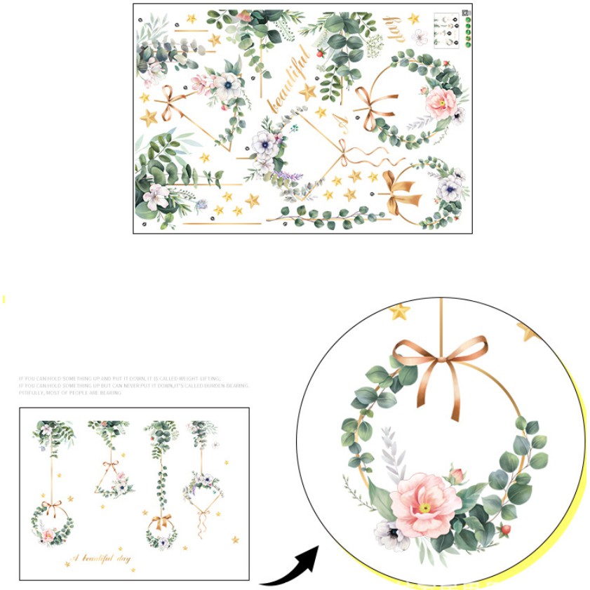 Decal trang trí tường mâu mới 02