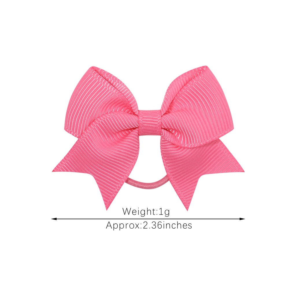 Set 10 dây thun buộc tóc KIDSBOWS đính nơ màu sắc ngọt ngào cho bé gái