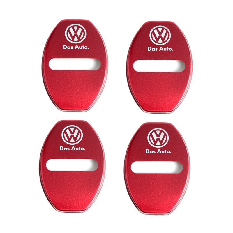 Bộ 4 Miếng Dán Logo Volkswagen Bảo Vệ Khóa Cửa Xe Hơi